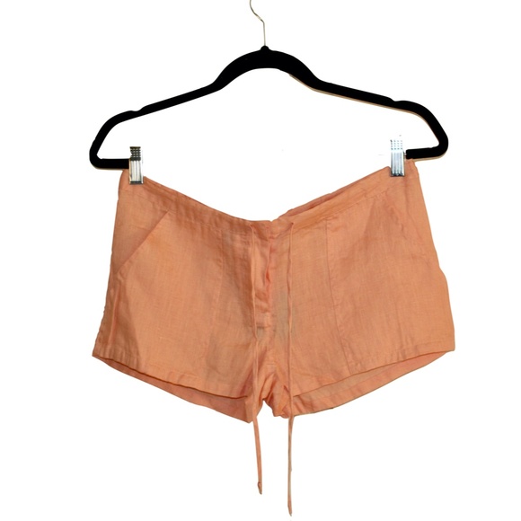 ACROBAT Drawstring Linen Shorts - Picture 4 of 10